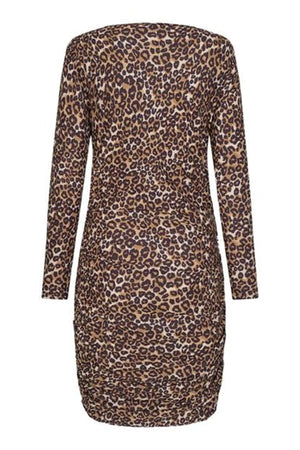 Alma Långärmad  Klänning - Leopard