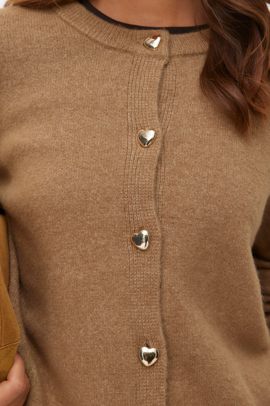 Fiona Kort Cardigan - Silver Mink Melange