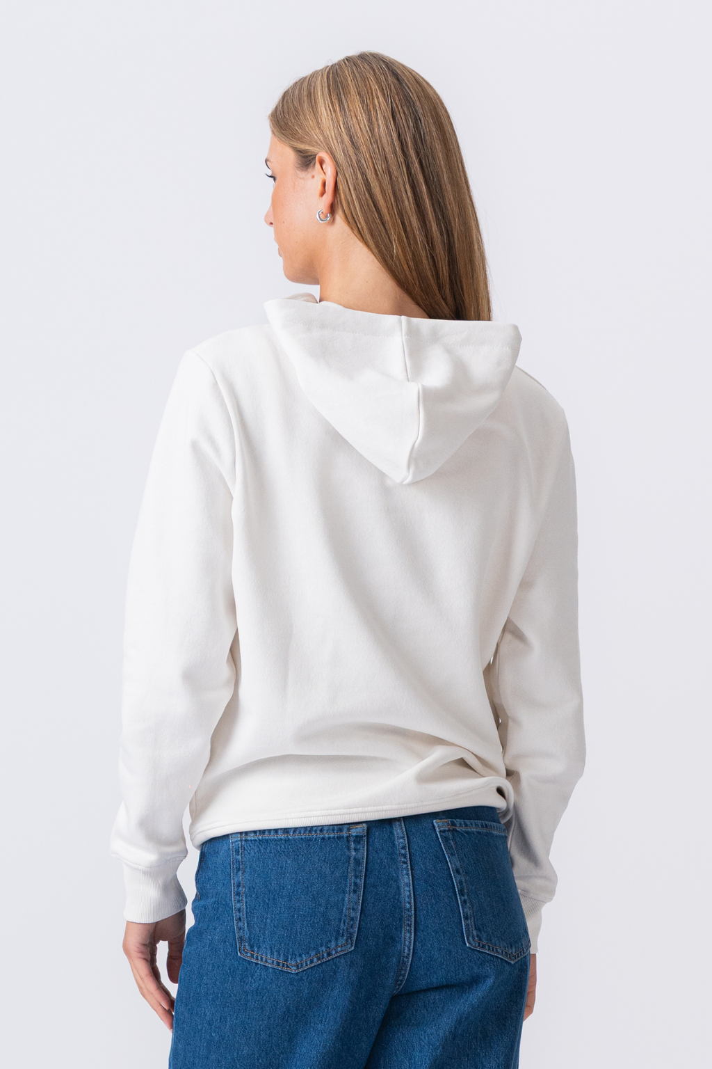Sweatshirt Hoodie - Beige
