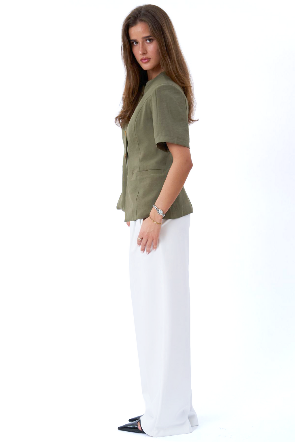 Isolde Blazer - Oliv