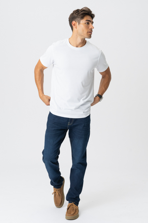 Performance Jeans (Regular) - Dark Blue Denim