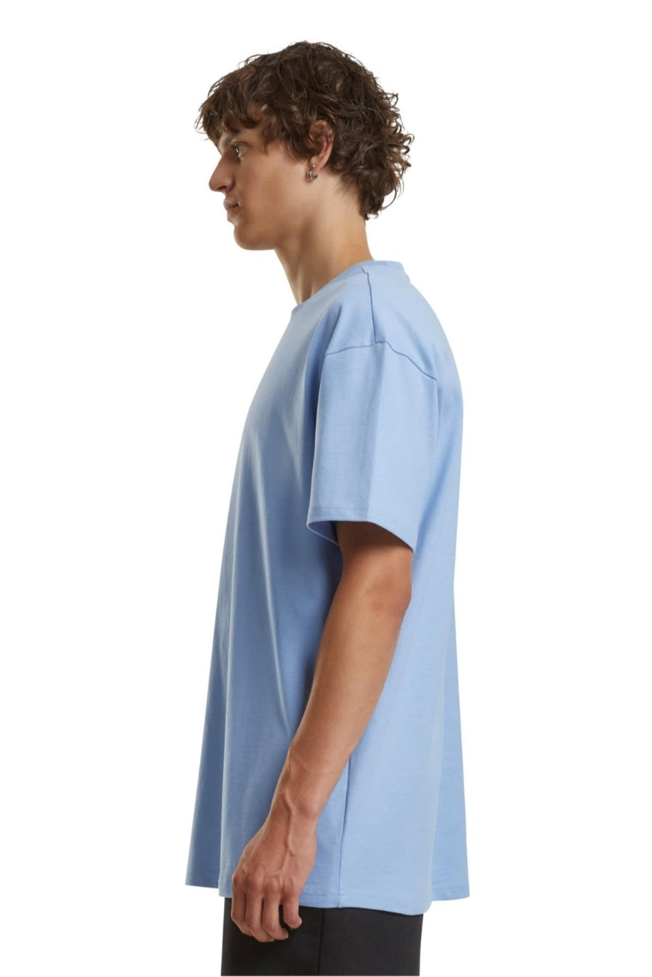 Heavy Oversized T-shirt - Puderblå
