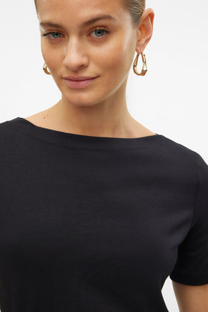 Panda Modal Top - Svart