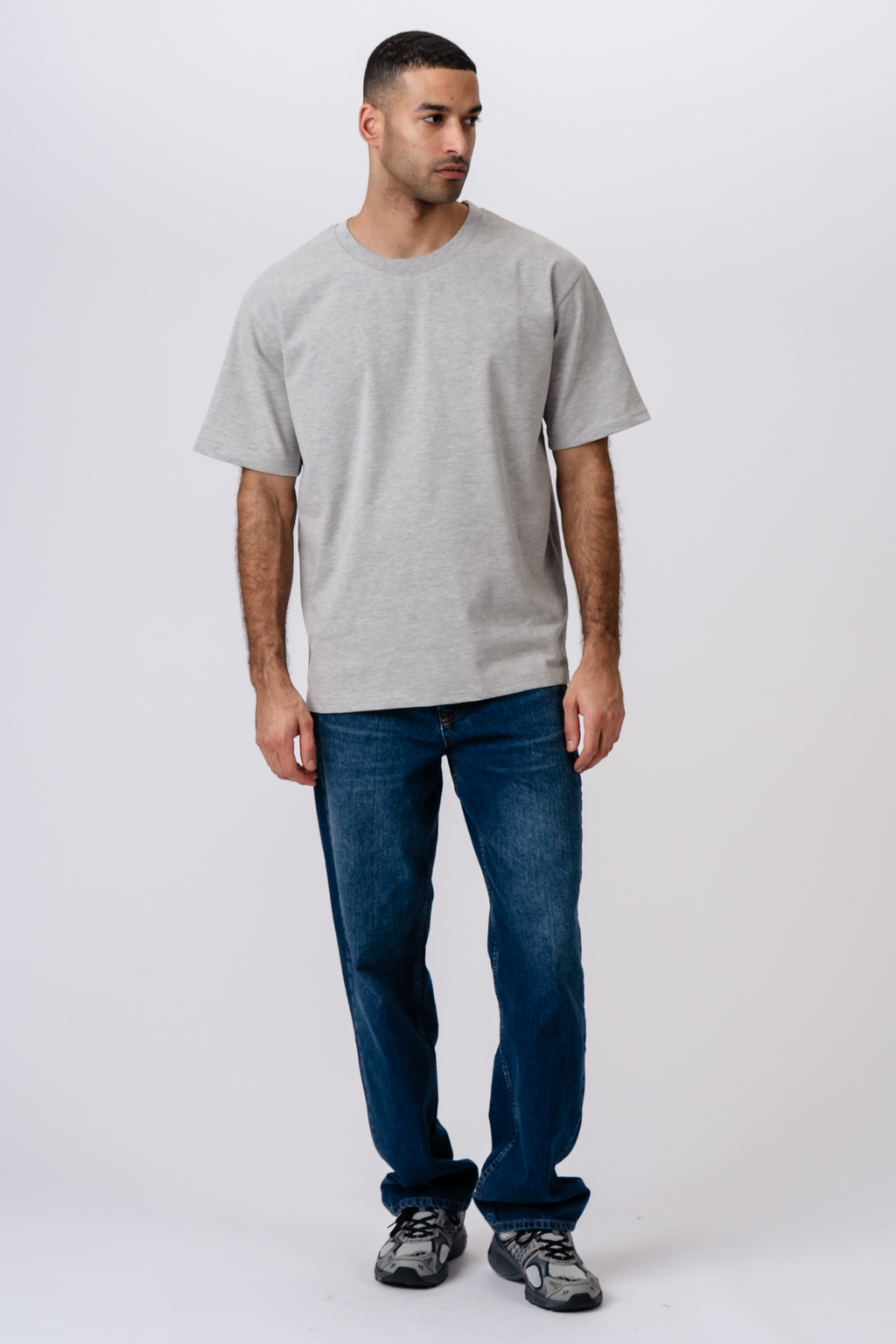 Heavy Boxfit T-shirt - Mörkgrå