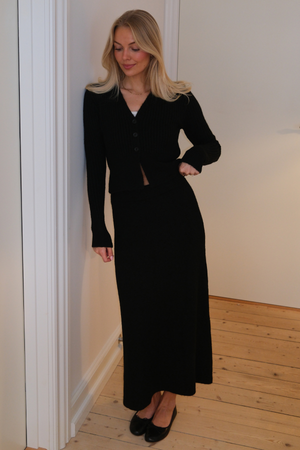 Nova Knit Skirt - Svart