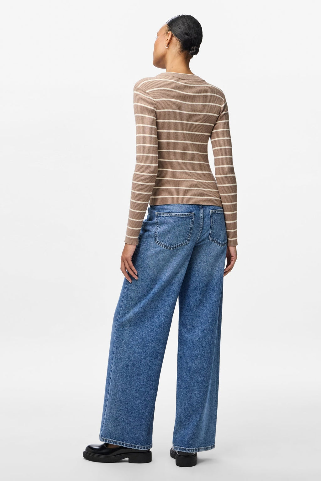 Mira New O-Neck Knit - Greige/Björk