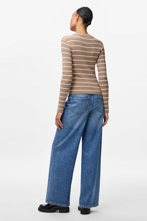 Mira New O-Neck Knit - Greige/Björk