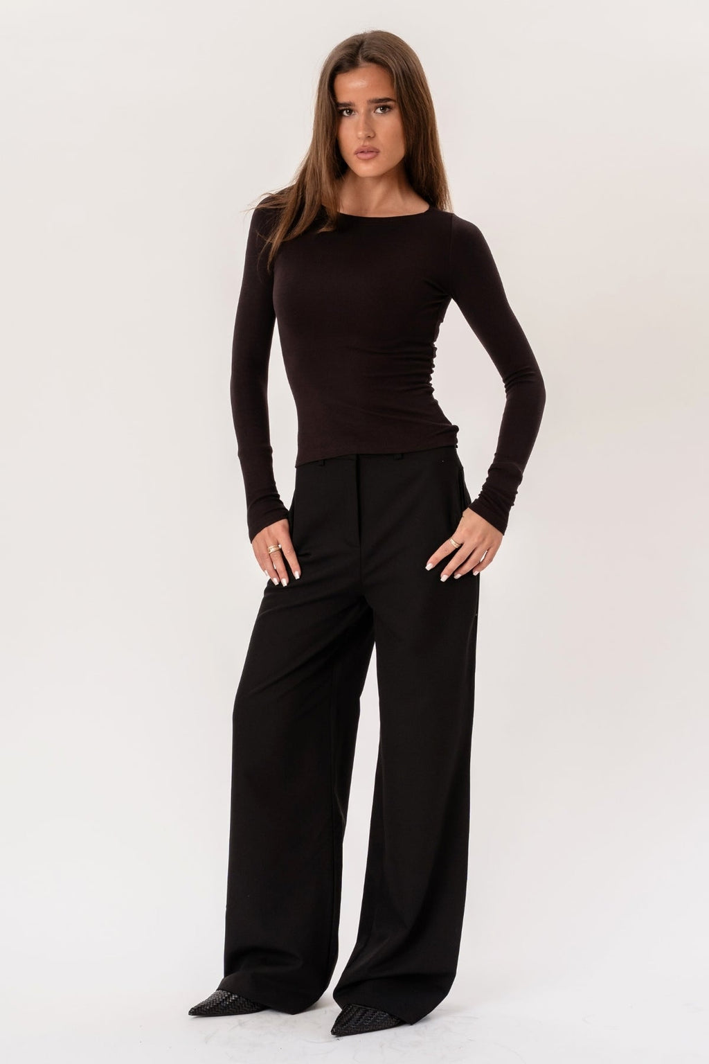 Rosalie Wide Pants - Svart