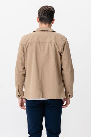 Twill Skjortjacka - Mörk Sand