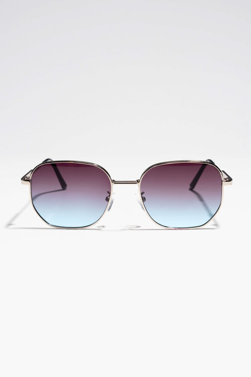 Ethan Sunglasses - Silver/Blå