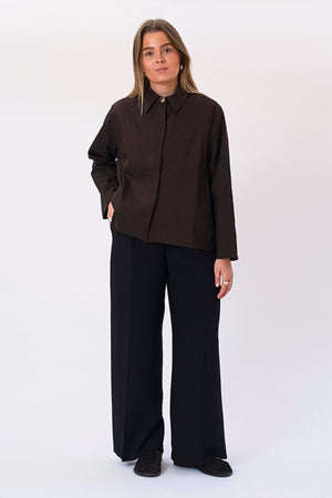 Mavis Short Jacket - Mörkbrun
