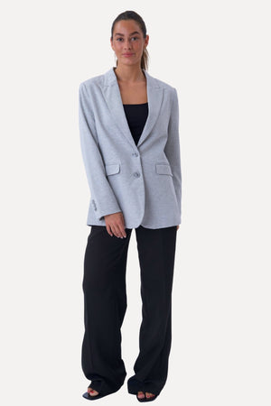 Klassisk fit Blazer - Ljusgrå