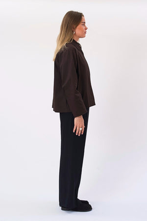 Mavis Short Jacket - Mörkbrun