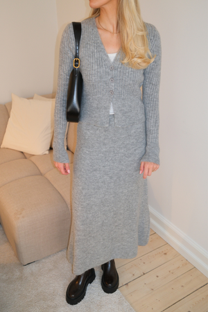 Nova Knit Skirt - Grå