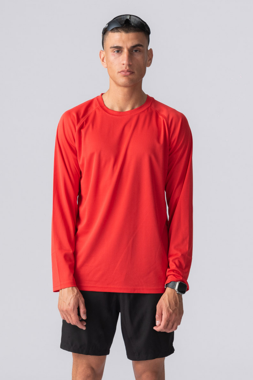 Långärmad  Gym Tee - Röd