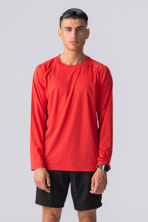 Långärmad  Gym Tee - Röd
