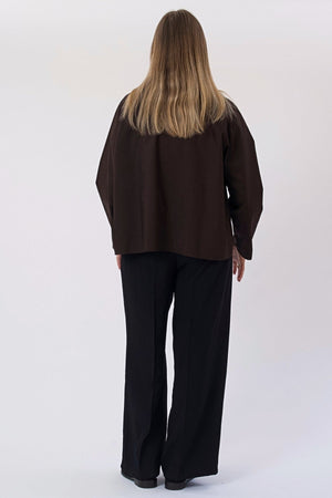 Mavis Short Jacket - Mörkbrun