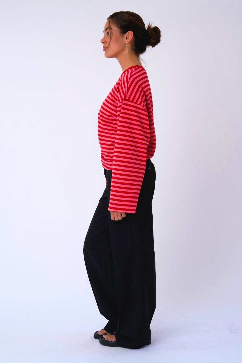 Cleo Blouse - Röd/Rosa