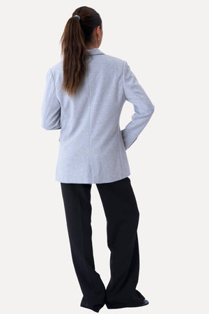 Klassisk fit Blazer - Ljusgrå