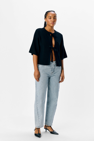 Julla Parvi 2/4 Stickad Kofta - Svart