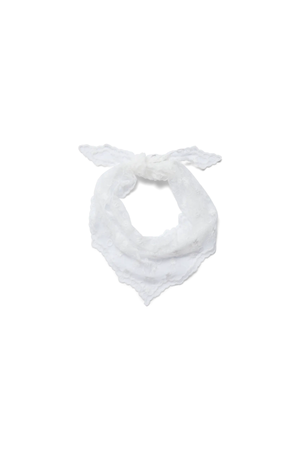 Silja Spets Triangelscarf - Vit