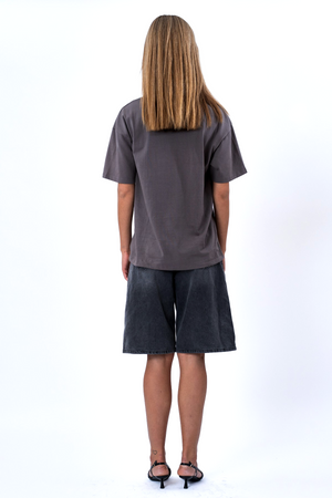 Heavy Boxfit Tee - Mörkt grå