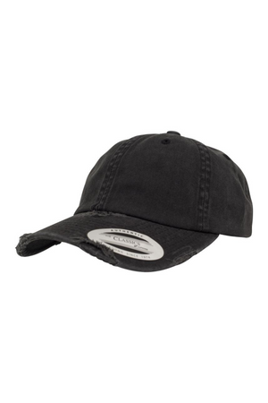 Low Profile Destroyed Cap - Svart