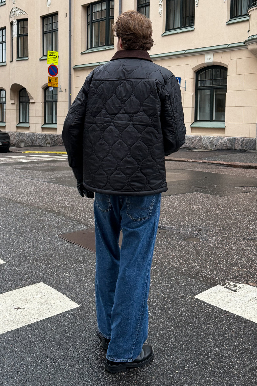 Quiltad Jacka - Svart