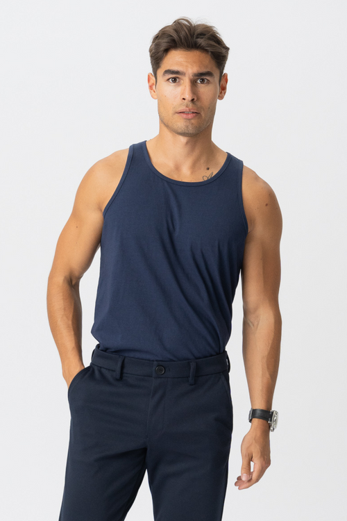 Basic Tanktopp - Marinblå