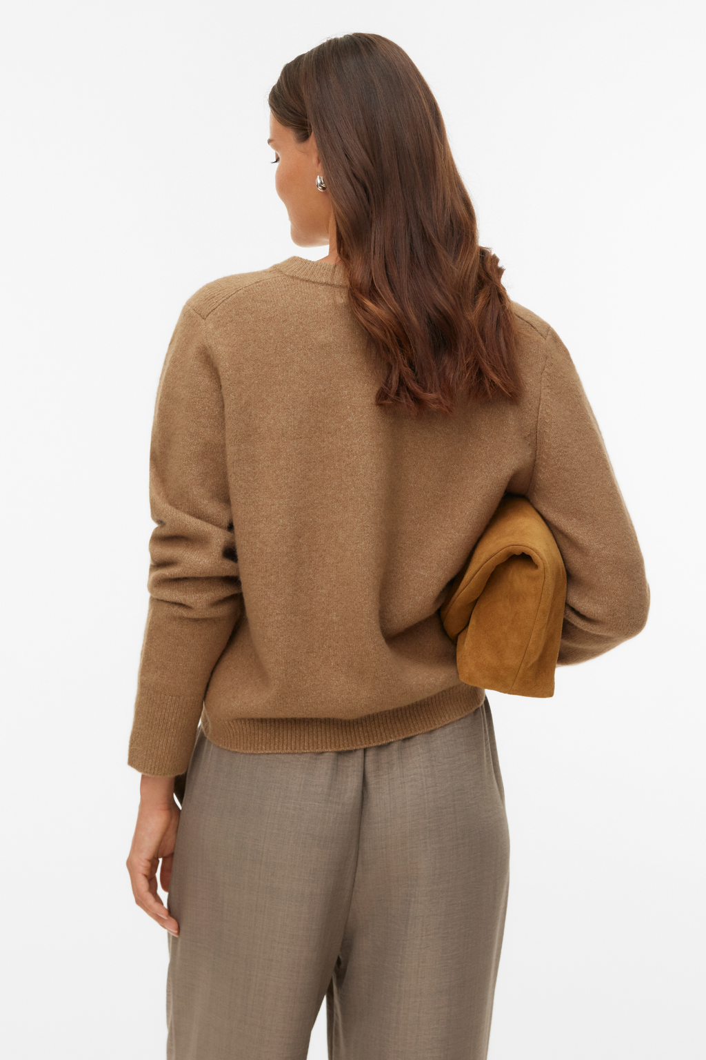 Fiona Kort Cardigan - Silver Mink Melange