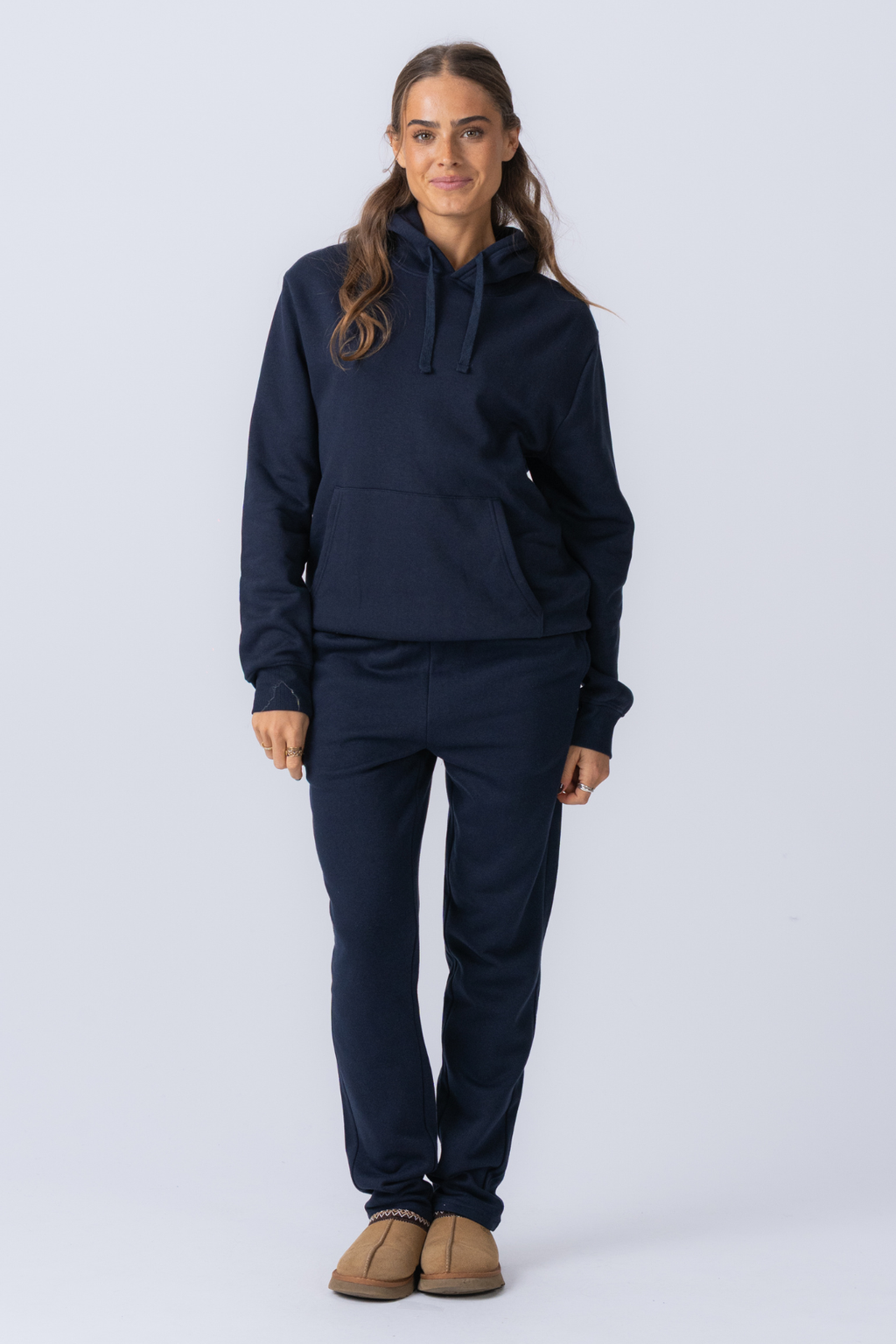 Essential Hoodie Sweatset för Kvinna - Navy