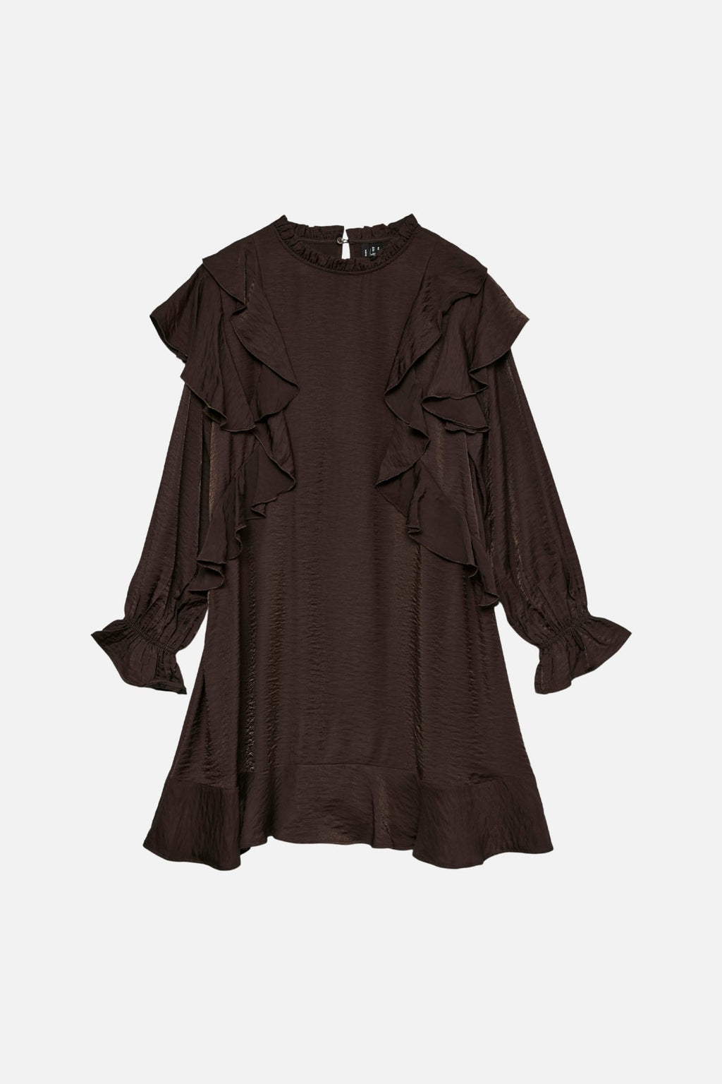 Lizzi Kort Volangklänning - Chocolate Torte