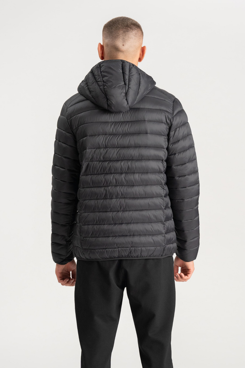 Hooded Light Puffer Jacka - Svart