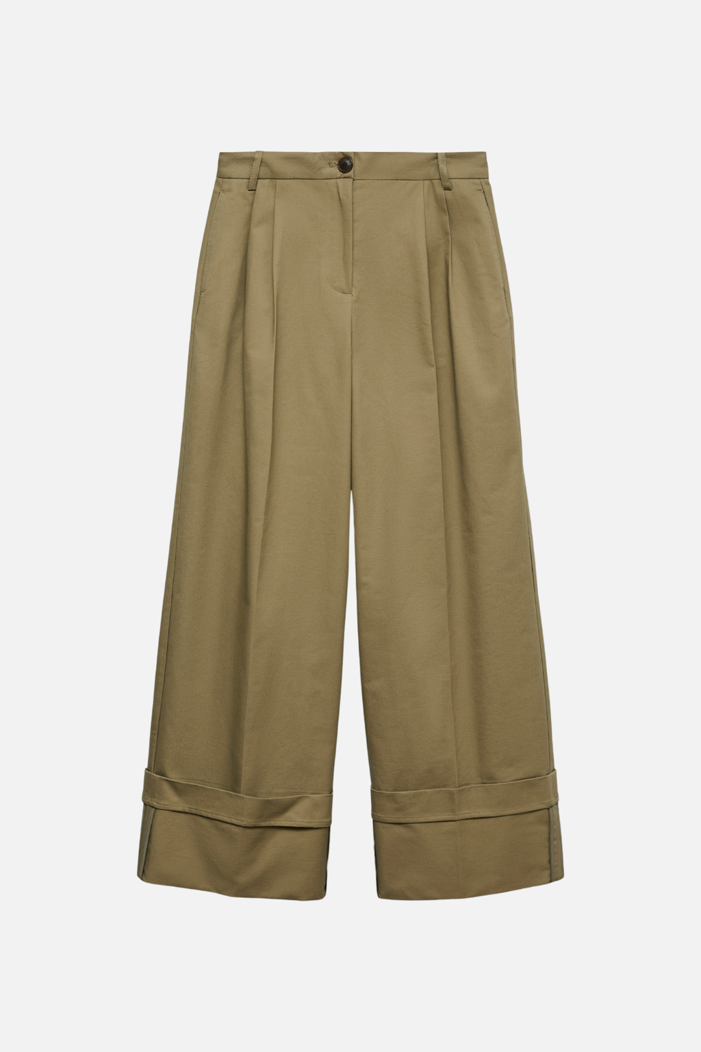 Kora Wide Fold Up Pants - Sjöjungfru