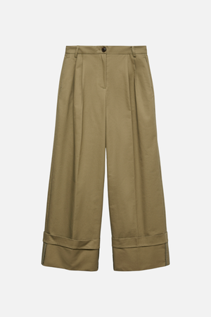 Kora Wide Fold Up Pants - Sjöjungfru