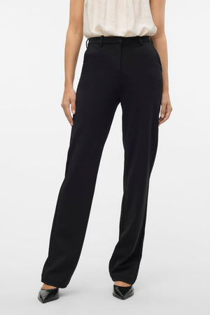 Zamira Slim Straight Pants - Svart