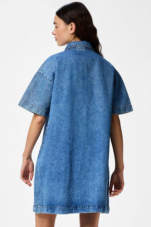 Sky A-Shape Denimklänning - Medium Blue Denim