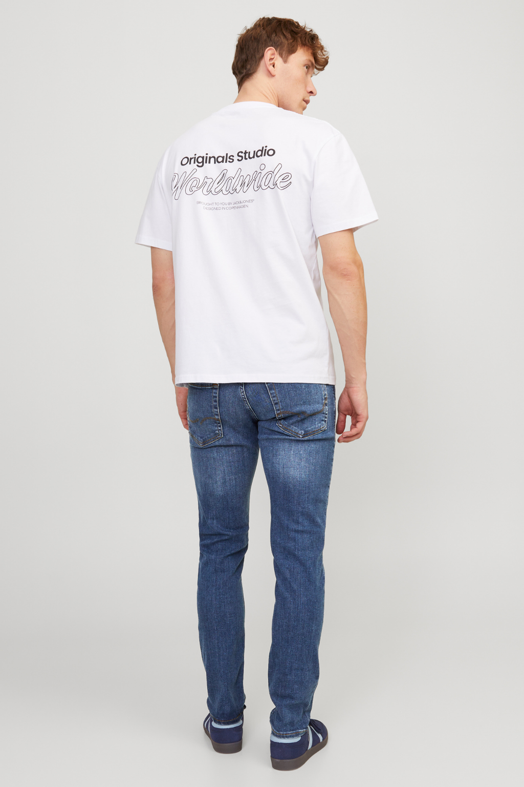 Glenn Stretchjeans - Blå denim (Slim fit)