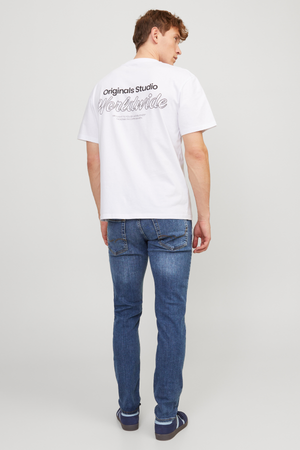 Glenn Stretchjeans - Blå denim (Slim fit)