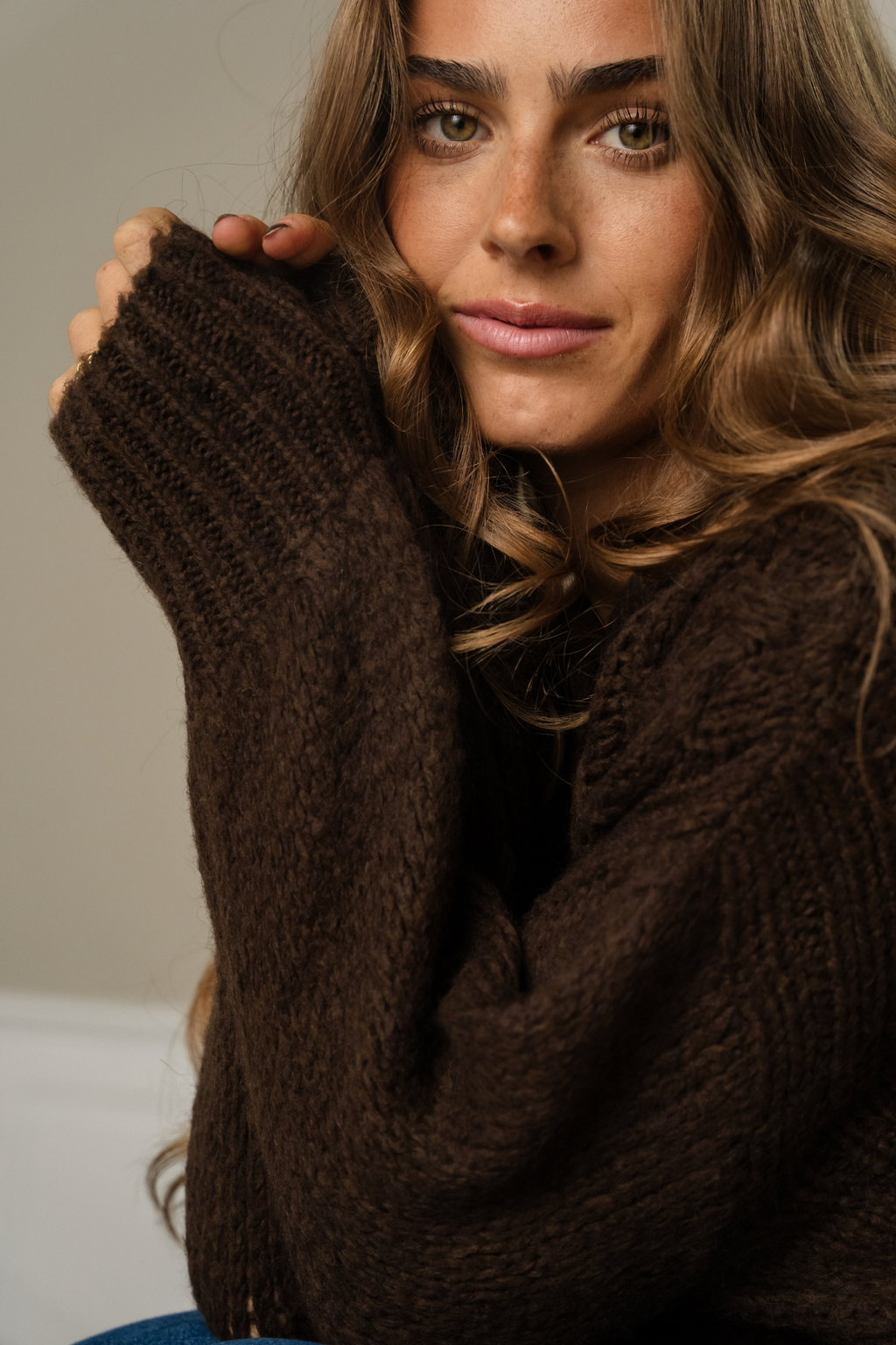 Botton Knit - Brun