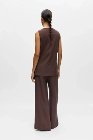 Isla Yui Waistcoat - Seal Brown