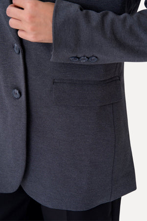 Klassisk fit Blazer - Mörkgrå
