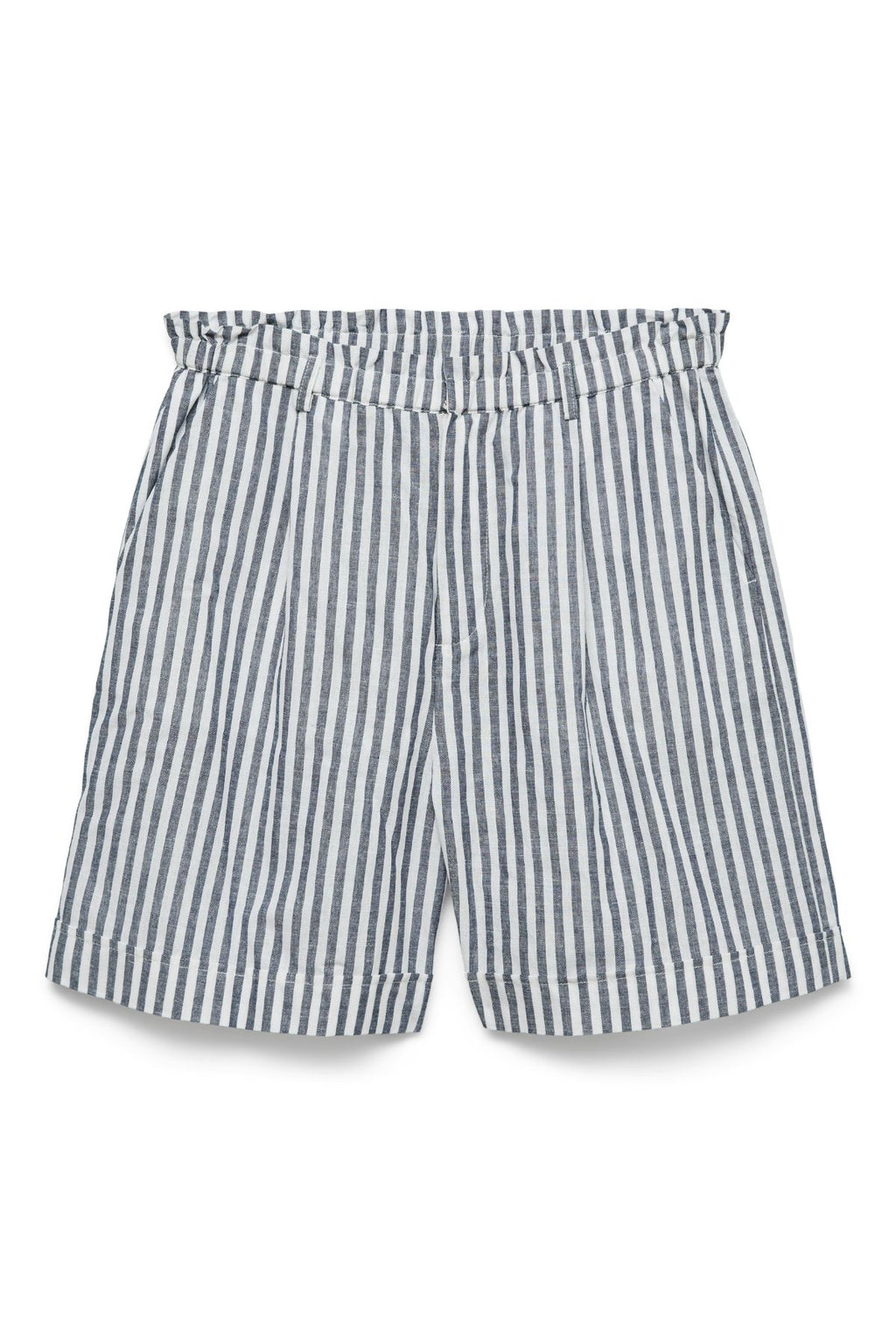 Selma Shorts - Navy Snow White Randig