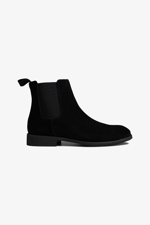 Chelsea Boots - Svart mocka