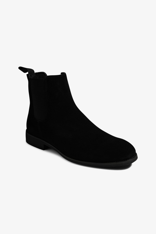 Chelsea Boots - Svart mocka