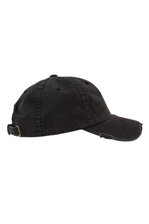 Low Profile Destroyed Cap - Svart