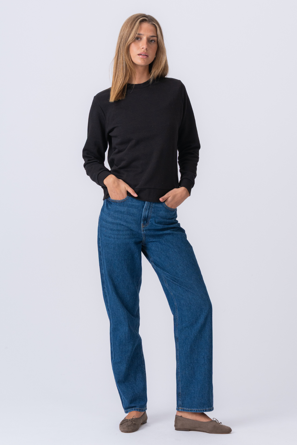 Essentiell Crewneck - Svart