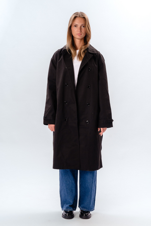 Linea trenchcoat - Svart