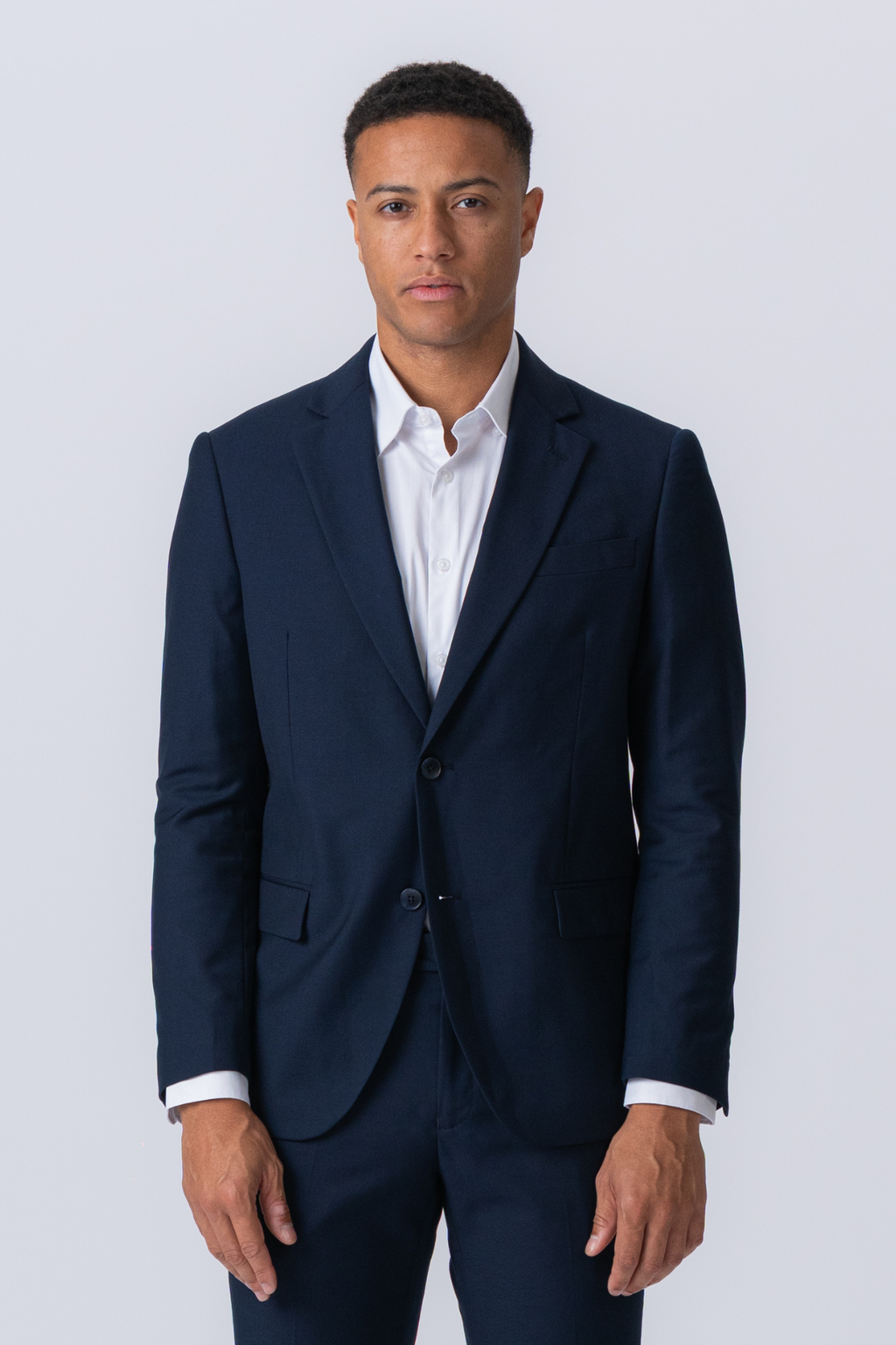 Premium Enkelknäppt Kavaj - Navy