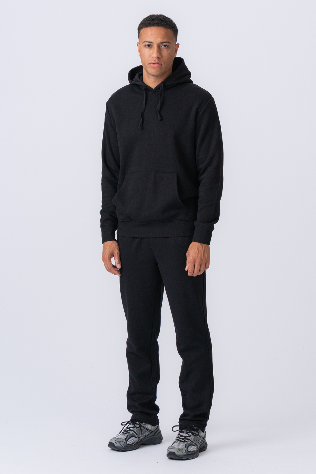 Essential Hoodie Sweatset - Svart